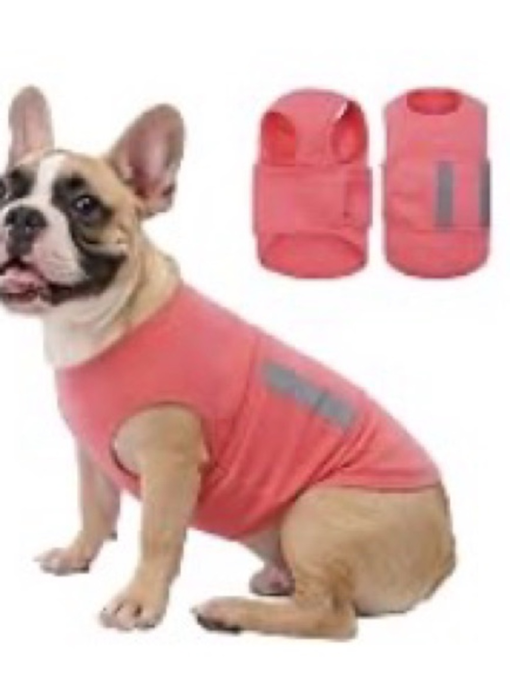 Coral Pink Reflective Dog Vest - Stylish Comfort for Pets- Thunder Vest